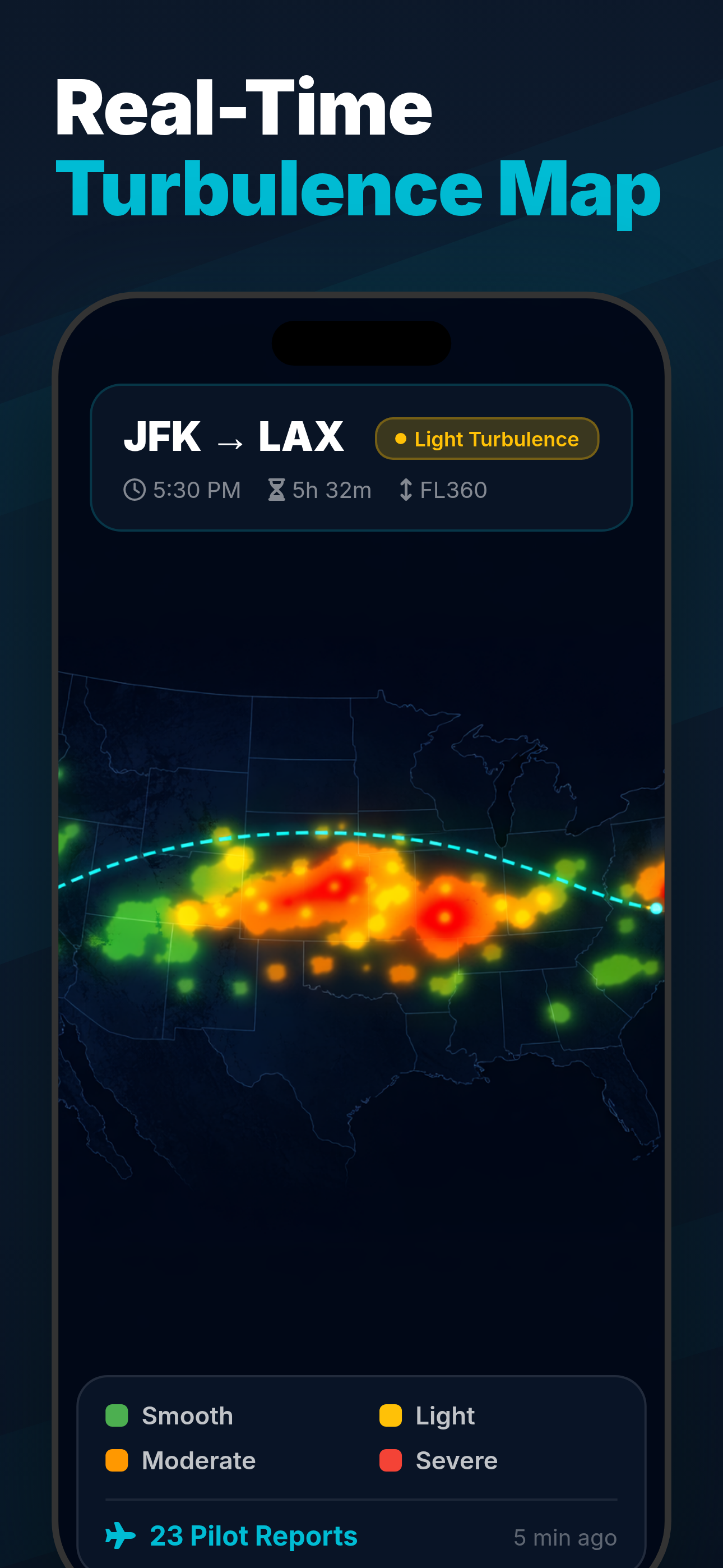 Flight turbulence tracker